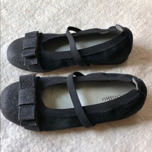 Black sparkle youth ballet dress shoe-size 12